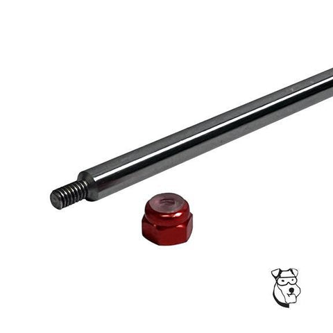 Threaded Front 1/8" Axle w/Aluminum Lock Nuts - 2.75" Long / 2.5" Between Threads MAR519D