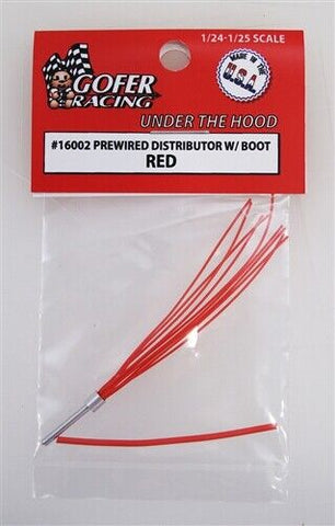 Gofer Racing 16002 Wired Distributor W/Boot Red