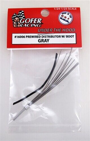 Gofer Racing 16006 Wired Distributor W/Boot Gray