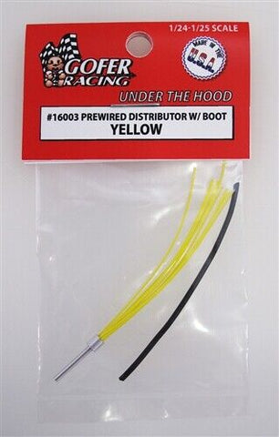 Gofer Racing 16003 Wired Distributor W/Boot Yellow